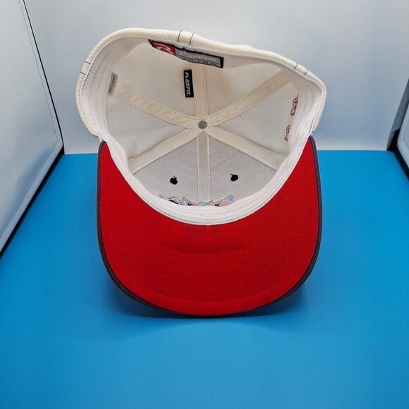 Hobgood Braves Fitted Hat Cap Size XS/S Flexfit Red White Blue - Picture 7 of 8